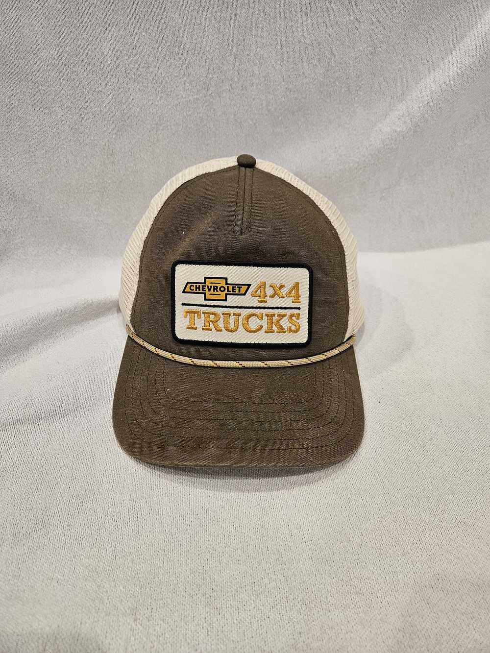 Chevrolet 4X4 Trucks Patch Rope SnapBack GM Licensed Trucker Hat Chevy